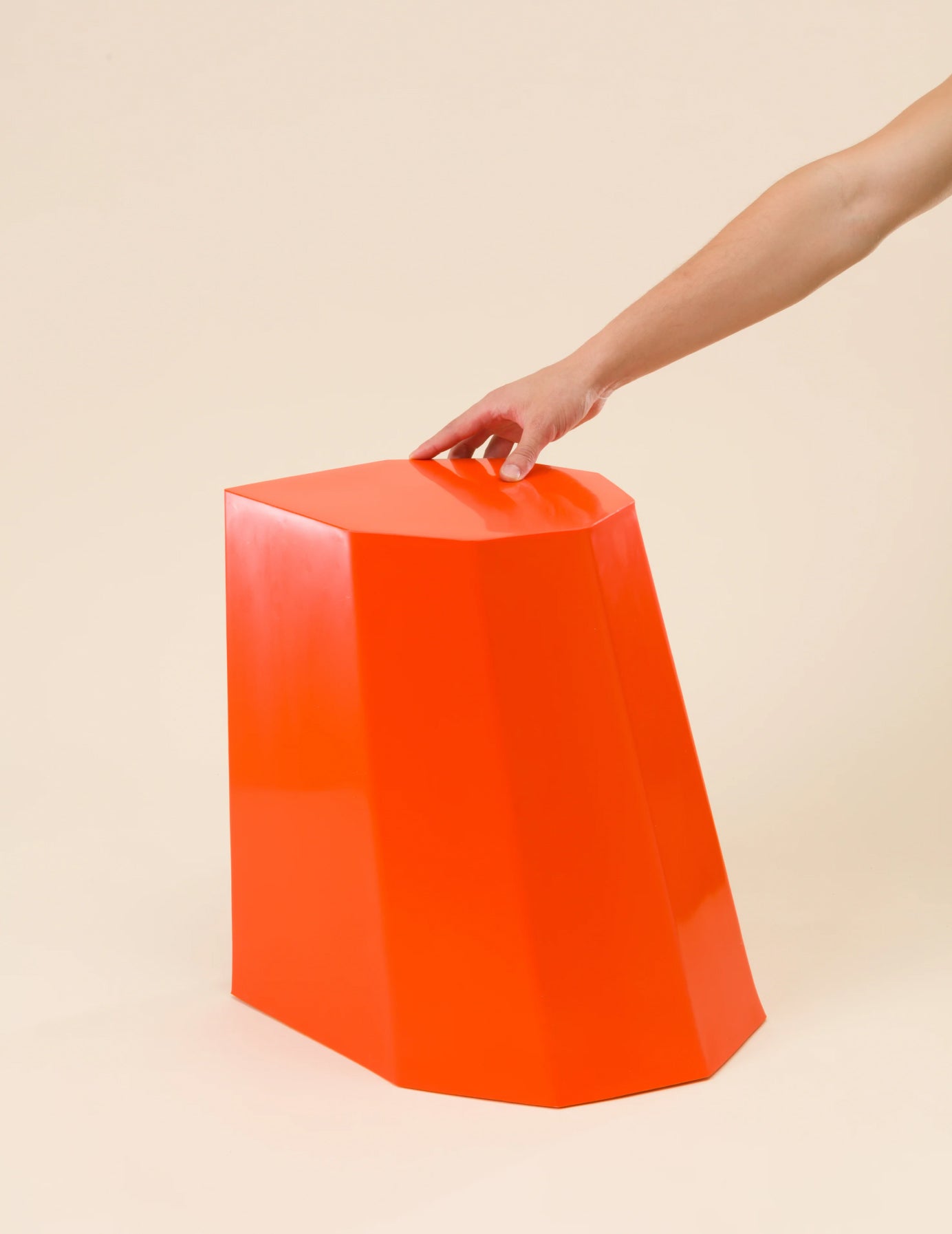 Orange Arnold Circus Stool by Martino Gamper